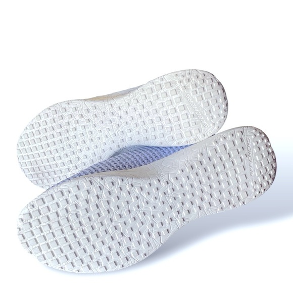 Skechers Knit Sneakers Air-Cooled memory Foam Grey/White Lace Up Men’s Size 11 - Picture 2 of 8